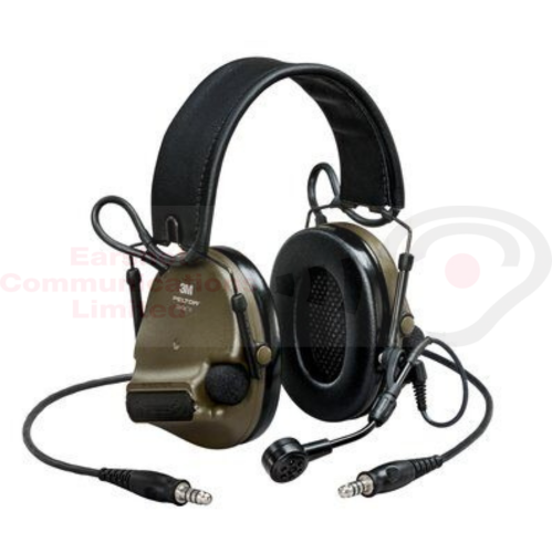 3M PELTOR ComTac MT20H682FB-19BN VI NIB Headset, 28 dB, Green, Headband