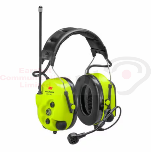 3M Peltor MT73H7A4410-EU LiteCom Plus PMR 446MHz Hi-Viz Green Headset