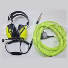 3M Peltor CH-3 FLX2 Ground Crew Headset and Extension Lead Kit Hi-Viz Green