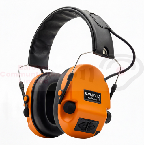 SWATCOM SCA360-HB-Orange Active360 Electronic Ear Defenders in Orange