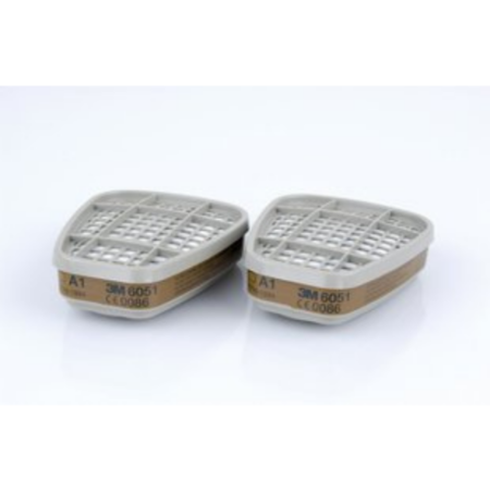 3M 6051 Gas and Vapour Cartridge, A1 Filter