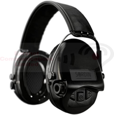 Sordin Supreme 75302-02 Pro IV Black Cups, Aux Input