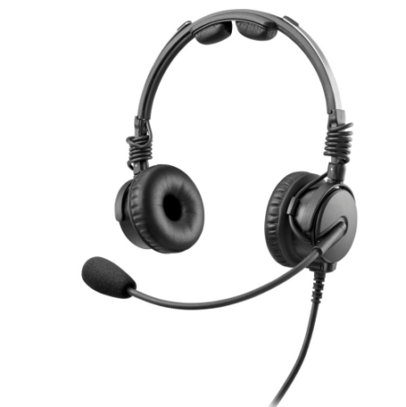 Telex Airman 8 Light-Weight Battery-Free ANR Headset GA Twin Jacks