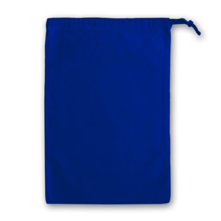 Earshot Communications Blue Cotton Drawstring Bag 25cm x 35cm EARBAG-B01