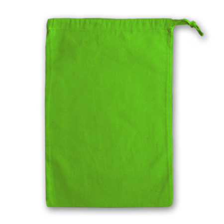 Earshot Communications Green Cotton Drawstring Bag 25cm x 35cm EARBAG-GG01