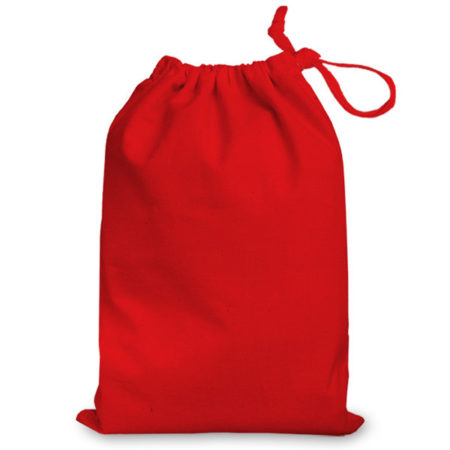 Earshot Communications Red Cotton Drawstring Bag 25cm x 35cm EARBAG-R01