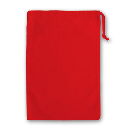 Earshot Communications Red Cotton Drawstring Bag 25cm x 35cm EARBAG-R01 - Image 2