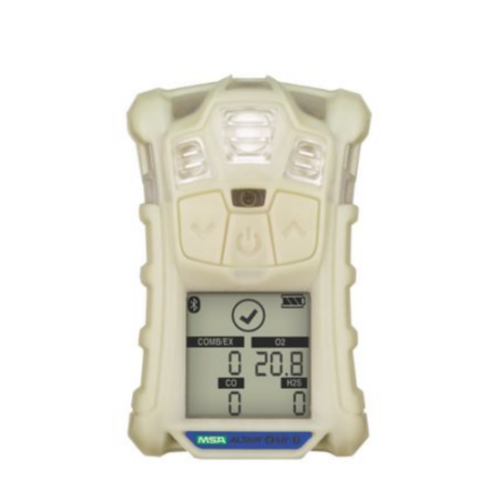 MSA ALTAIR 4XR 10178569 Multigas Detector LEL, O2, H2S & CO. Glow-In-The-Dark Case European Charger.