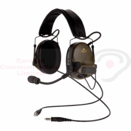 3M Peltor ComTac XPI MT20H682FB-19B Green Foldable J11 Plug Wired Stereo Flexible Mic Nato Wired