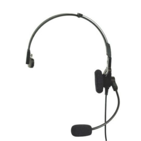 SWATCOM POH-2 Lightweight Headband Headset for Motorola Turbo Radio