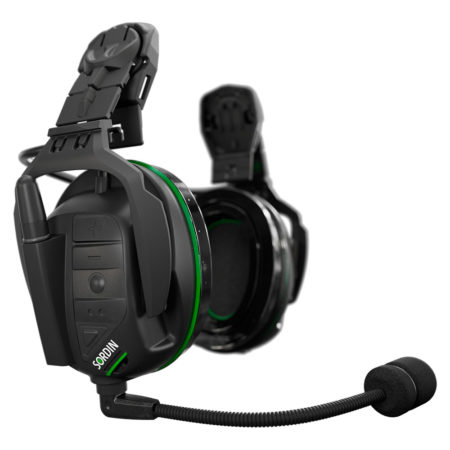 Sordin Share 88520-04-G-S Wireless Helmet Mounted Headset with Gel Earpads