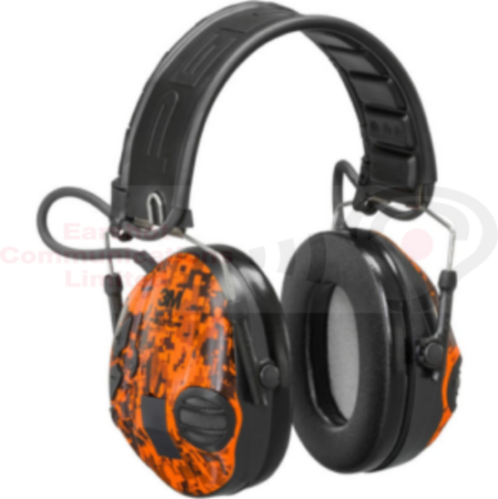 3M Peltor Sporttac MT16H210F-478-GN-945 Green & Orange Camouflage Gel Earpads Eardefenders