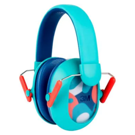 3M Kids PKIDSP-TEAL-E Hearing Protection Plus Earmuffs Teal 87-98 dB