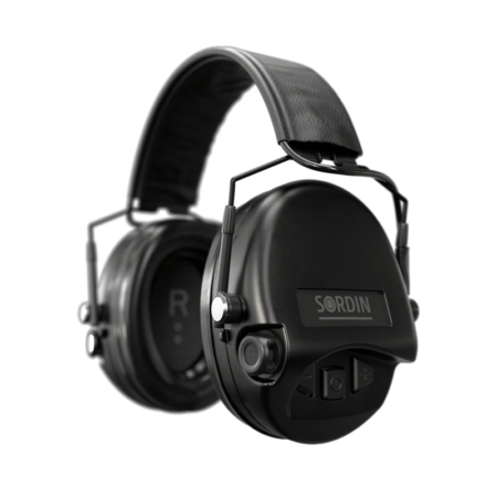 Sordin Supreme 74508-04-S Mil AUX SFA Headband Headset Black